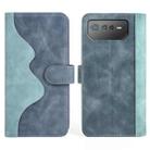 For Asus ROG Phone 6 Stitching Horizontal Flip Leather Phone Case(Blue) - 1