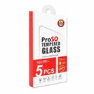 For Xiaomi Poco M5s 5pcs ENKAY Full Glue 0.26mm 9H 2.5D Tempered Glass Full Film - 3