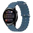 For Huawei Watch 3 22mm Ocean Style Silicone Solid Color Watch Band(Rock Gray) - 1
