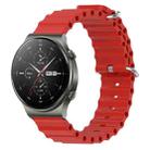 For Huawei GT2 Pro 22mm Ocean Style Silicone Solid Color Watch Band(Red) - 1