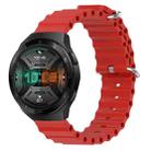 For Huawei Watch GT 2E 22mm Ocean Style Silicone Solid Color Watch Band(Red) - 1