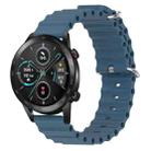 For Honor Magic Watch 2 46mm 22mm Ocean Style Silicone Solid Color Watch Band(Rock Gray) - 1