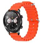 For Honor Watch Dream 22mm Ocean Style Silicone Solid Color Watch Band(Orange) - 1