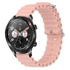 For Honor Watch Dream 22mm Ocean Style Silicone Solid Color Watch Band(Pink) - 1