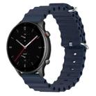 For Amazfit GTR 2e 22mm Ocean Style Silicone Solid Color Watch Band(Dark Blue) - 1