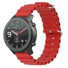 For Amazfit GTR 47mm 22mm Ocean Style Silicone Solid Color Watch Band(Red) - 1