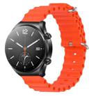 For Xiaomi MI Watch S1 22mm Ocean Style Silicone Solid Color Watch Band(Orange) - 1