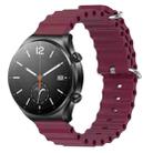 For Xiaomi MI Watch S1 22mm Ocean Style Silicone Solid Color Watch Band(Wine Red) - 1