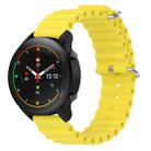 For Xiaomi MI Watch S1 Pro 22mm Ocean Style Silicone Solid Color Watch Band(Yellow) - 1