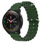 For Xiaomi MI Watch S1 Pro 22mm Ocean Style Silicone Solid Color Watch Band(Army Green) - 1