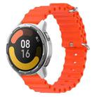 For Xiaomi MI Watch Color 2 22mm Ocean Style Silicone Solid Color Watch Band(Orange) - 1