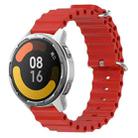 For Xiaomi MI Watch Color 2 22mm Ocean Style Silicone Solid Color Watch Band(Red) - 1