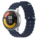 For Xiaomi MI Watch Color 2 22mm Ocean Style Silicone Solid Color Watch Band(Dark Blue) - 1