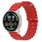 For Xiaomi MI Watch Sport 22mm Ocean Style Silicone Solid Color Watch Band(Red) - 1