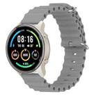 For Xiaomi MI Watch Sport 22mm Ocean Style Silicone Solid Color Watch Band(Grey) - 1