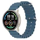 For Xiaomi MI Watch Sport 22mm Ocean Style Silicone Solid Color Watch Band(Rock Gray) - 1