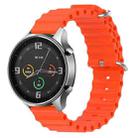 For Xiaomi MI Watch Color 22mm Ocean Style Silicone Solid Color Watch Band(Orange) - 1