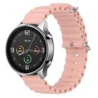For Xiaomi MI Watch Color 22mm Ocean Style Silicone Solid Color Watch Band(Pink) - 1