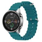 For Xiaomi MI Watch Color 22mm Ocean Style Silicone Solid Color Watch Band(Green) - 1