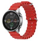 For Xiaomi MI Watch Color 22mm Ocean Style Silicone Solid Color Watch Band(Red) - 1