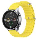 For Xiaomi MI Watch Color 22mm Ocean Style Silicone Solid Color Watch Band(Yellow) - 1