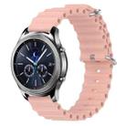 For Samsung Gear S3 Classic 22mm Ocean Style Silicone Solid Color Watch Band(Pink) - 1