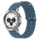 For Samsung  Galaxy Watch 4 Classic 42mm 20mm Ocean Style Silicone Solid Color Watch Band(Rock Gray) - 1