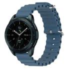 For Samsung Galaxy Watch 42mm 20mm Ocean Style Silicone Solid Color Watch Band(Rock Gray) - 1