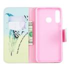 Colored Drawing Pattern Horizontal Flip Leather Case for Huawei P30 Lite,with Holder & Card Slots & Wallet(Feather Bird) - 1