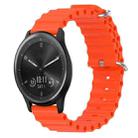 For Garmin Vivomove Sport 20mm Ocean Style Silicone Solid Color Watch Band(Orange) - 1