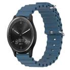 For Garmin Vivomove Sport 20mm Ocean Style Silicone Solid Color Watch Band(Rock Gray) - 1