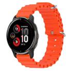 For Garmin Venu 2 Plus 20mm Ocean Style Silicone Solid Color Watch Band(Orange) - 1