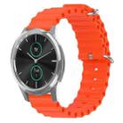 For Garminmove Luxe 20mm Ocean Style Silicone Solid Color Watch Band(Orange) - 1