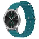 For Garminmove Luxe 20mm Ocean Style Silicone Solid Color Watch Band(Green) - 1