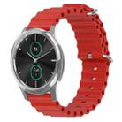 For Garminmove Luxe 20mm Ocean Style Silicone Solid Color Watch Band(Red) - 1