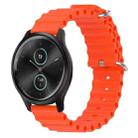 For Garmin Garminmove Style 20mm Ocean Style Silicone Solid Color Watch Band(Orange) - 1