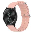 For Garmin Garminmove Style 20mm Ocean Style Silicone Solid Color Watch Band(Pink) - 1