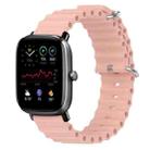For Amazfit GTS 2 Mini 20mm Ocean Style Silicone Solid Color Watch Band(Pink) - 1