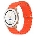 For Amazfit GTR 42mm 20mm Ocean Style Silicone Solid Color Watch Band(Orange) - 1