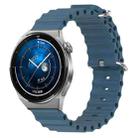 For Huawei Watch GT3 Pro 43mm 20mm Ocean Style Silicone Solid Color Watch Band(Rock Gray) - 1