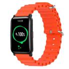 For Honor Watch ES 20mm Ocean Style Silicone Solid Color Watch Band(Orange) - 1