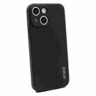 For iPhone 14 ENKAY Liquid Silicone Shockproof Soft Phone Case(Black) - 1