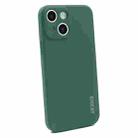 For iPhone 14 ENKAY Liquid Silicone Shockproof Soft Phone Case(Dark Green) - 1