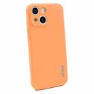 For iPhone 14 ENKAY Liquid Silicone Shockproof Soft Phone Case(Orange) - 1