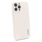 For iPhone 14 Pro Max ENKAY Liquid Silicone Shockproof Soft Phone Case(Beige) - 1