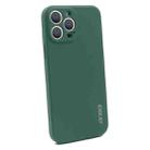 For iPhone 14 Pro Max ENKAY Liquid Silicone Shockproof Soft Phone Case(Dark Green) - 1