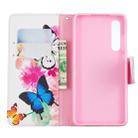 Colored Drawing Pattern Horizontal Flip Leather Case for Huawei P30,with Holder & Card Slots & Wallet(Two Butterflies) - 1