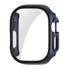 For Apple Watch Ultra 49mm ENKAY PC Frame 9H Tempered Glass Case(Dark Blue) - 1