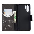 Colored Drawing Pattern Horizontal Flip Leather Case for Huawei P30 Pro,with Holder & Card Slots & Wallet(Smirk) - 1