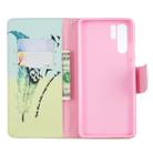 Colored Drawing Pattern Horizontal Flip Leather Case for Huawei P30 Pro,with Holder & Card Slots & Wallet(Feather Bird) - 1